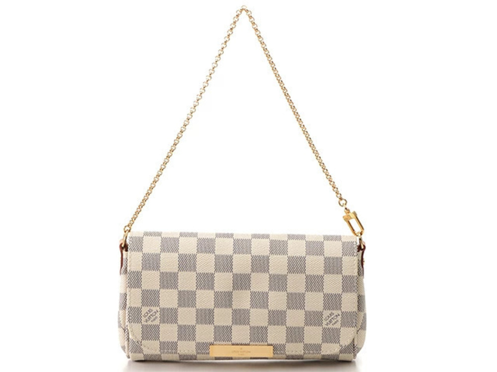 Louis Vuitton Favorite Damier Azur White